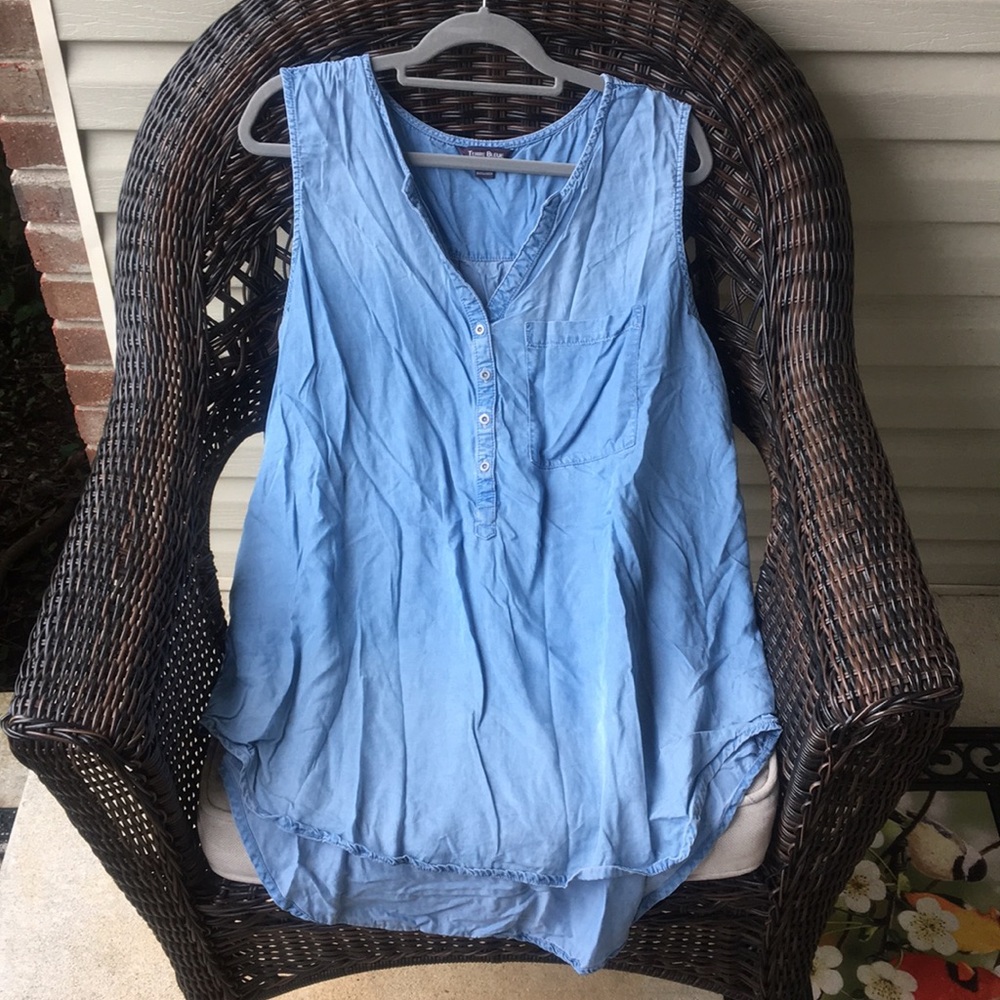 Terre Bleue Denim Tank Top XXL